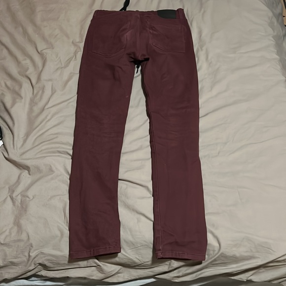 men’s 30 solid red denim jeans - Picture 3 of 4